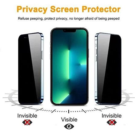 Vendas iPhone 14 Pro Max Uyumlu (14 Pro Max) Mat Privacy Hayalet Seramik Nano Ekran Koruyucu