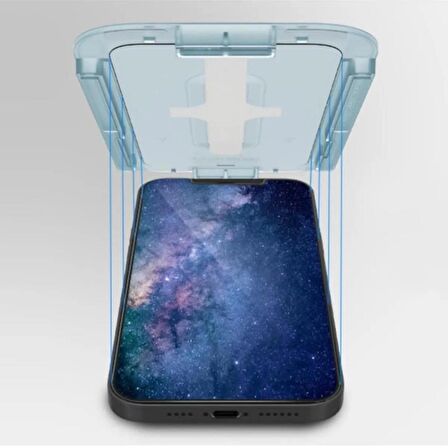 Vendas iPhone 13 Pro Max Uyumlu Uygulama Mekanizmalı Super Hardness Vista Cam Ekran Koruyucu