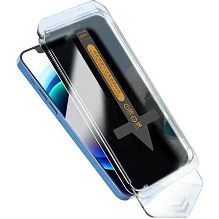Vendas iPhone 14 Uyumlu Uygulama Mekanizmalı Privacy Gizleyen Hayalet Vista Cam Ekran Koruyucu