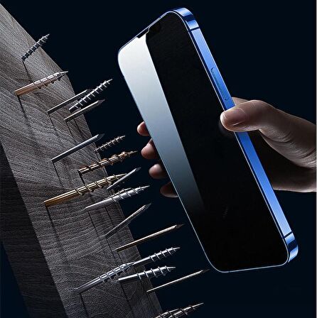 Vendas iPhone 13 Pro Max Uyumlu (13 Pro Max) Privacy Hayalet Temperli Cam Ekran Koruyucu