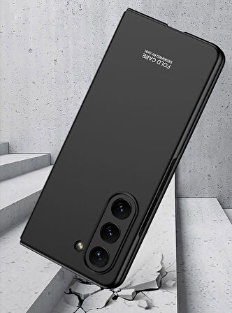 Vendas Samsung Galaxy Z Fold 5 Uyumlu Kıpta Serisi Darbe Dirençli Sert PC Arka Kapak