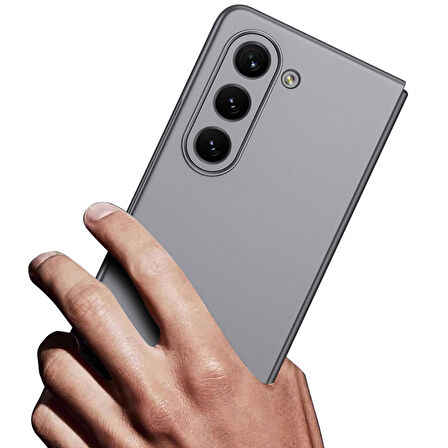 Vendas Samsung Galaxy Z Fold 5 Uyumlu Kıpta Serisi Darbe Dirençli Sert PC Arka Kapak