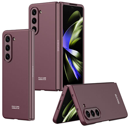 Vendas Samsung Galaxy Z Fold 5 Uyumlu Kıpta Serisi Darbe Dirençli Sert PC Arka Kapak
