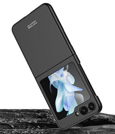 Vendas Samsung Galaxy Z Flip 5 Uyumlu Kıpta Serisi Darbe Dirençli Sert PC Arka Kapak