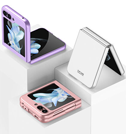 Vendas Samsung Galaxy Z Flip 5 Uyumlu Kıpta Serisi Darbe Dirençli Sert PC Arka Kapak