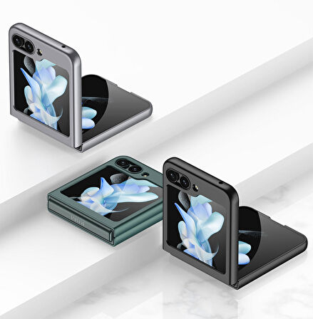 Vendas Samsung Galaxy Z Flip 5 Uyumlu Kıpta Serisi Darbe Dirençli Sert PC Arka Kapak