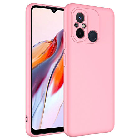 Vendas Xiaomi Redmi 12C Uyumlu Lansman Serisi Yumuşak Dokulu Çizilmeyi Önleyen Kadife İç Yüzeyli Silikon Kılıf
