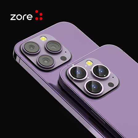 Vendas iPhone 14 Pro Max Uyumlu Premium Safir Kamera Lens Koruyucu