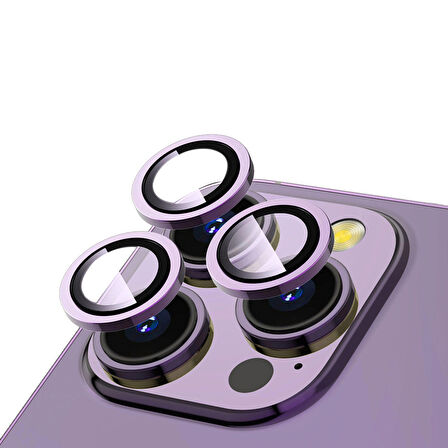 Vendas iPhone 14 Pro Max Uyumlu Premium Safir Kamera Lens Koruyucu