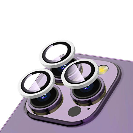 Vendas iPhone 14 Pro Uyumlu Premium Safir Kamera Lens Koruyucu