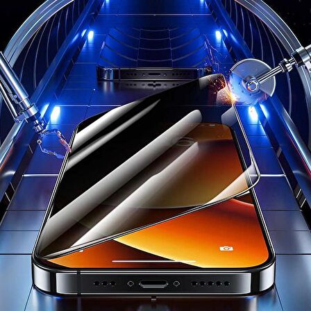 Vendas iPhone 11 Pro Uyumlu Anti Statik Privacy Gizleyen Hayalet Temperli Cam Ekran Koruyucu