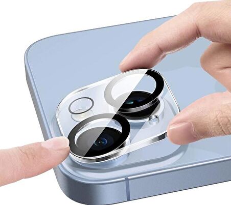 Vendas iPhone 15 Plus Uyumlu (15 Plus) Integrad Tam Uyumlu Kamera Lens Koruyucu