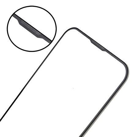 Vendas iPhone 15 Pro Max Uyumlu (15 Pro Max) Rika Serisi Hardness Premium Temperli Cam Ekran Koruyucu