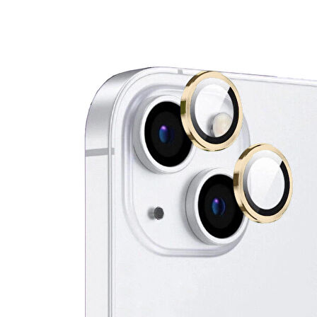 Vendas iPhone 15 Plus Uyumlu Strong Serisi Premium Safir Kamera Lens Koruyucu