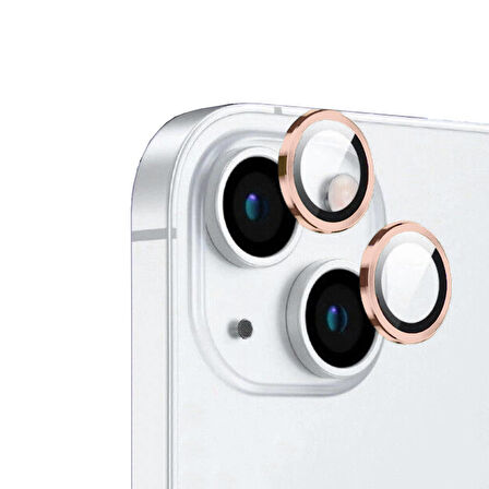 Vendas iPhone 15 Plus Uyumlu Strong Serisi Premium Safir Kamera Lens Koruyucu