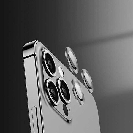 Vendas iPhone 15 Pro Uyumlu Darbe Dirençli Kamera Lens Koruyucu