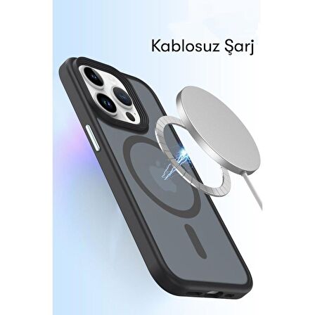 Vendas iPhone 15 Pro Uyumlu (15 Pro) Trex Serisi Magsafe Şarj Destekli Darbe Direçli Magic Smooth Kılıf