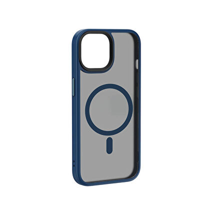 Vendas iPhone 15 Uyumlu Felix Serisi Magsafe Şarj Özellikli Kamera Korumalı Mat Drop Magic Silikon Kılıf