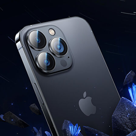 Vendas iPhone 14 Pro Max Uyumlu Safir Strong Tam Uyumlu Kamera Lens Koruyucu