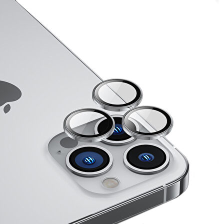 Vendas iPhone 14 Pro Uyumlu Safir Strong Tam Uyumlu Kamera Lens Koruyucu