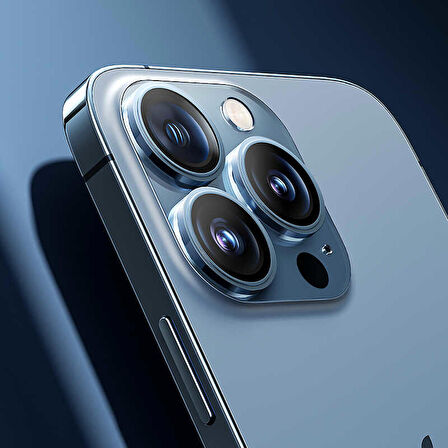 Vendas iPhone 13 Pro Uyumlu Safir Strong Tam Uyumlu Kamera Lens Koruyucu