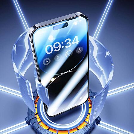 Vendas iPhone 14 Pro Max Uyumlu Parmak İzi Burakmayan Hidrifobik Hardness Mat Cam Ekran Koruyucu