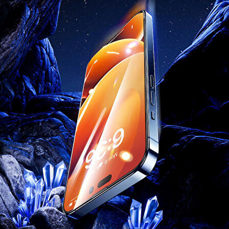 Vendas iPhone 14 Pro Max Uyumlu Olifobik Hardness V-Pro Tempered Cam Ekran Koruyucu 2 Adet