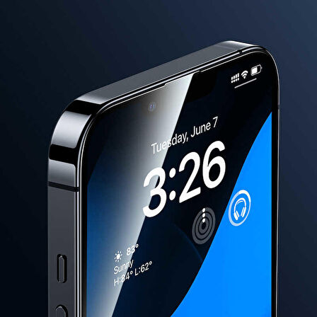Vendas iPhone 14 Pro Uyumlu oleofobik Hardness Warrior Anti-Dust Tempered Cam Ekran Koruyucu 2 Adet