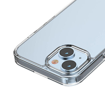 Vendas iPhone 15 Plus Uyumlu Darbe Dirençli Mika Arka Yüzeyli Yardımcı Tuş Tasarımlı Coss Kılıf