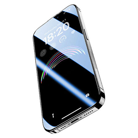 Vendas iPhone 14 Pro Max Uyumlu W-Pro Shin Etsu 0.33mm Oval Kenarlı Cam Ekran Koruyucu