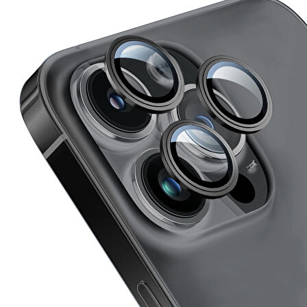 Vendas iPhone 14 Pro Max Uyumlu Eagle Serisi Telefonla Uyumlu Renk Tasarımlı Safir Cam Kamera Lens Koruyucu
