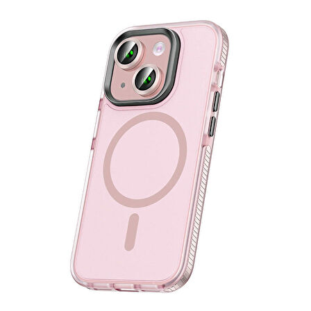 Vendas iPhone 15 Uyumlu Klaptika Airbag Corner Support Magsafe Wireless Şarj Özellikli Kılıf