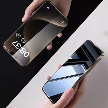 Vendas iPhone 15 Pro Max Uyumlu Anti Peep Ahize Korumalı Gizleyen Privacy HD Hayalet Ekran Koruyucu