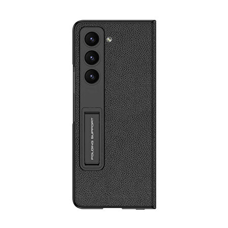 Vendas Samsung Galaxy Z Fold 5 Uyumlu Kalem Bölmeli Stand Özellikli Kamera Korumalı Droga Kapak