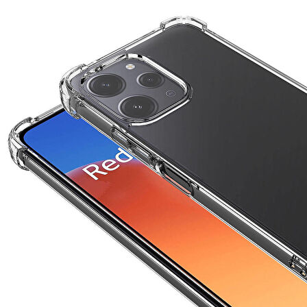 Vendas Xiaomi Redmi 12 Uyumlu Wall Serisi Airbag Köşeli Nitro Anti-Shock Silikon Kılıf