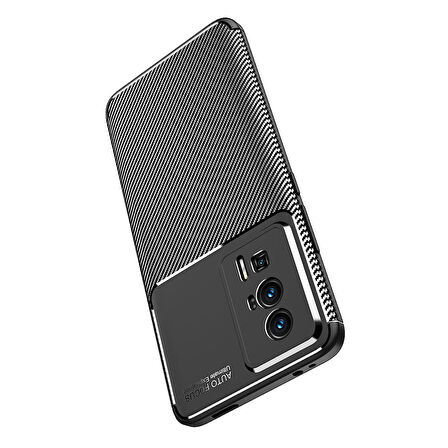 Vendas Xiaomi Poco F5 Pro Uyumlu Deep Dizayn Auto Focus Tasarımlı Karbon Dizayn Kılıf