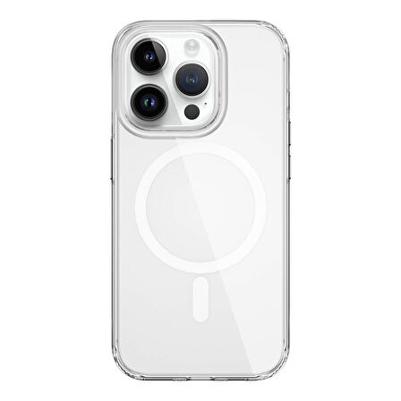 Vendas iPhone 15 Pro Max Uyumlu Sararma Yapmayan Magsafe Şarj Özellikli Şeffaf Kılıf
