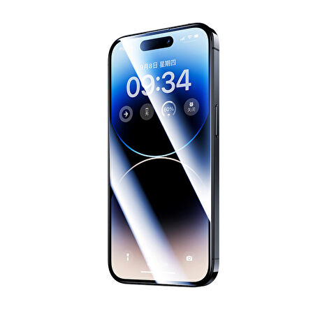 Vendas iPhone 14 Plus Uyumlu V-Pro Elektro Kaplama hidrofobik Tempered Cam Ekran Koruyucu 2 Adet