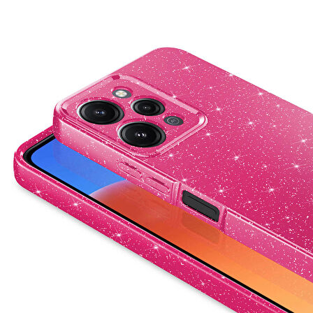 Vendas Xiaomi Redmi 12 Uyumlu Koton Serisi Kamera Korumalı Simli Lüks Silikon Kılıf