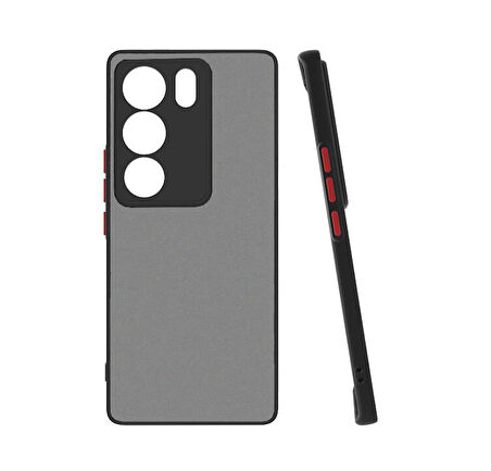 Vendas Vivo V29 5G Uyumlu Mara Serisi Arkası Mat Renkli Hux Silikon Kılıf