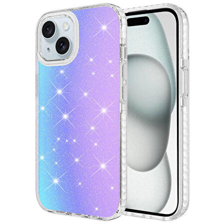 Vendas iPhone 14 Kılıf Parlak Renk Geçişli Zore Velle Kapak