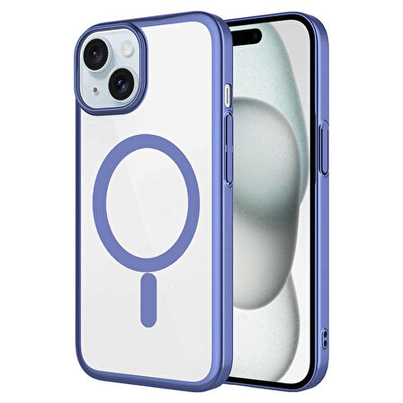 Vendas iPhone 15 Uyumlu Riksos Serisi Wireless Şarj Özellikli Mat Sert PC Kılıf