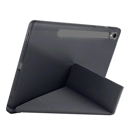 Vendas Samsung Galaxy Tab S9 Kılıf Zore Tri Folding Kalem Bölmeli Standlı Kılıf