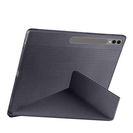 Vendas Samsung Galaxy Tab S9 Ultra Kılıf Zore Tri Folding Kalem Bölmeli Standlı Kılıf
