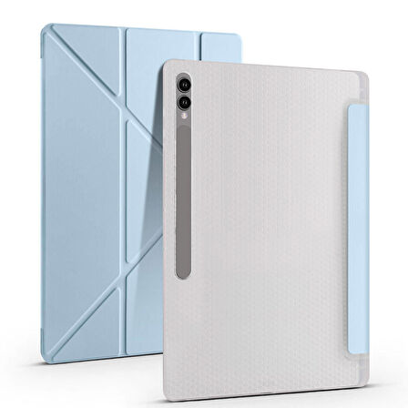 Vendas Samsung Galaxy Tab S9 Ultra Kılıf Zore Tri Folding Kalem Bölmeli Standlı Kılıf