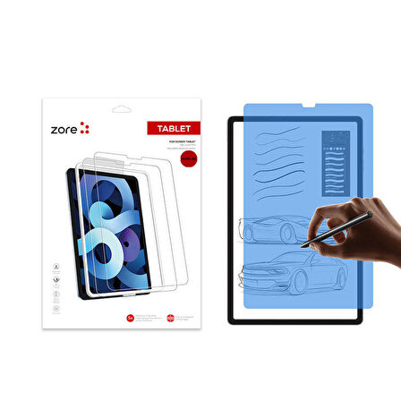 Vendas Samsung Galaxy Tab A9 Kağıt Hisli Mat ​​​​​​​​​​​​​​​Zore Paper-Like Ekran Koruyucu