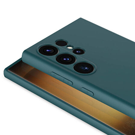 Vendas Samsung Galaxy S24 Ultra Kılıf Lansman Serisi Içi Kadife Ipek Dokulu Lansman Kılıf