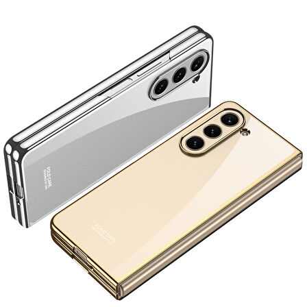 Vendas Samsung Galaxy Z Fold 5 Uyumlu Kılıf Zore Full Camlı Kıpta Kapak