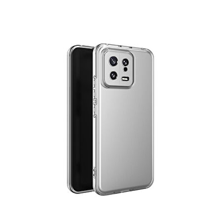 Vendas Xiaomi Mi 13 Uyumlu Kılıf Kamera Korumalı Şeffaf Süper Silikon Kapak