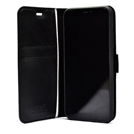 Vendas Tecno Camon 19 Neo Uyumlu Kılıf Deluxe Serisi Kapaklı Stand Özellikli Suni Deri Kartlıklı Kılıf